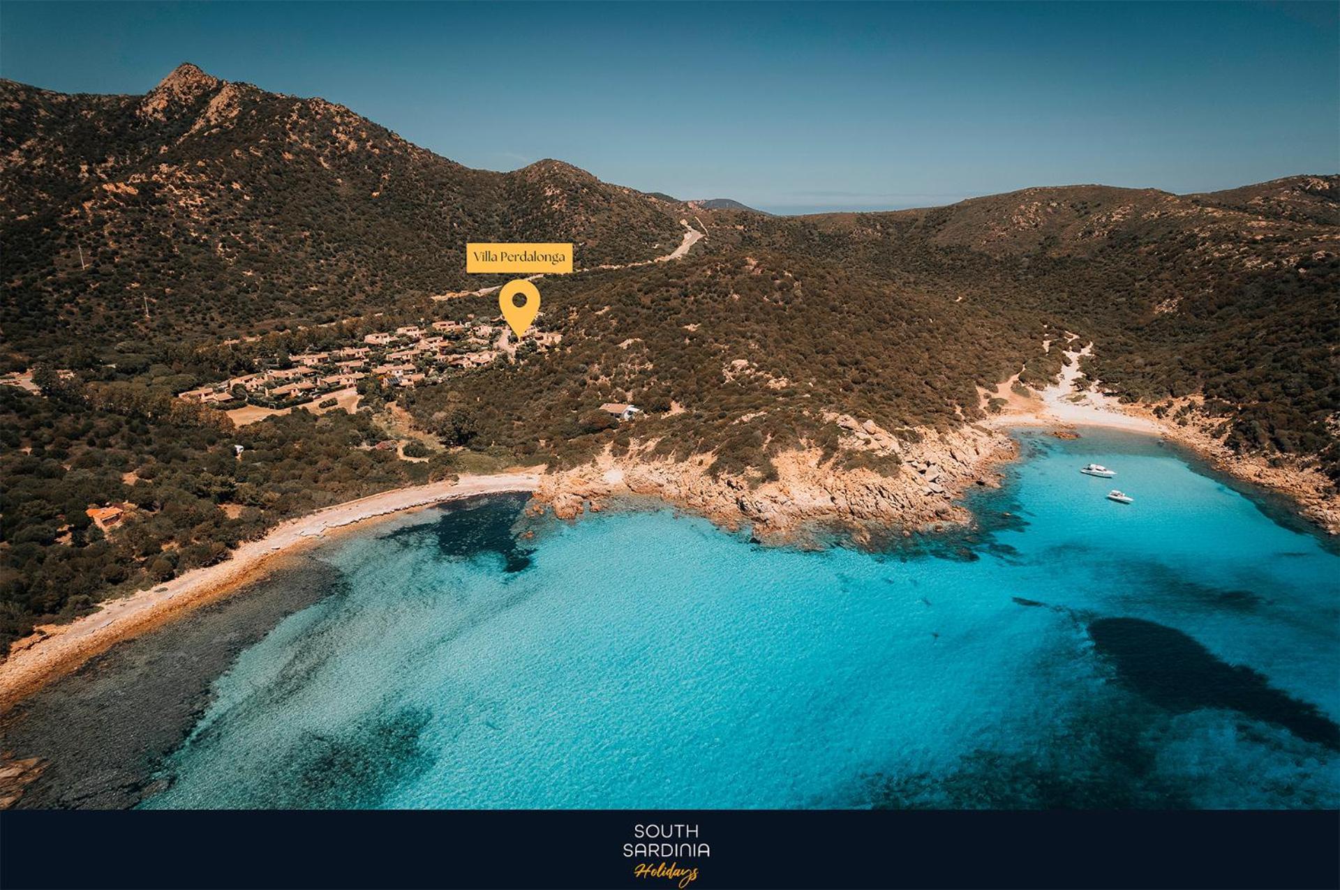 Villa Perdalonga, Vista Mare Sea View Tuerredda Teulada Exteriér fotografie
